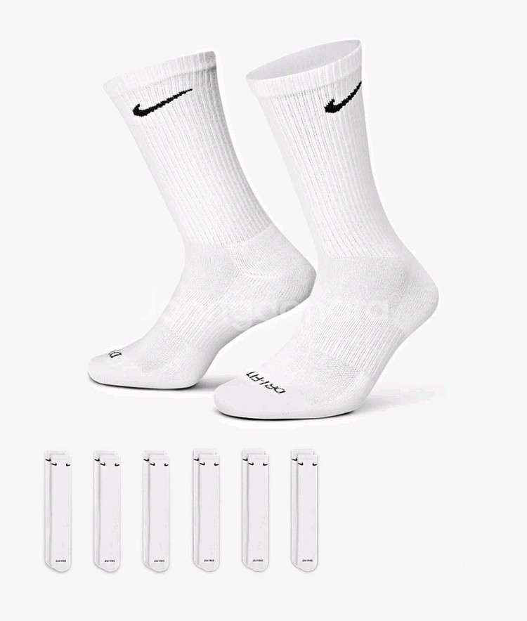 나이키 에브리데이 플러스+ 쿠션 트레이닝 크루 삭스 팝니다.--0