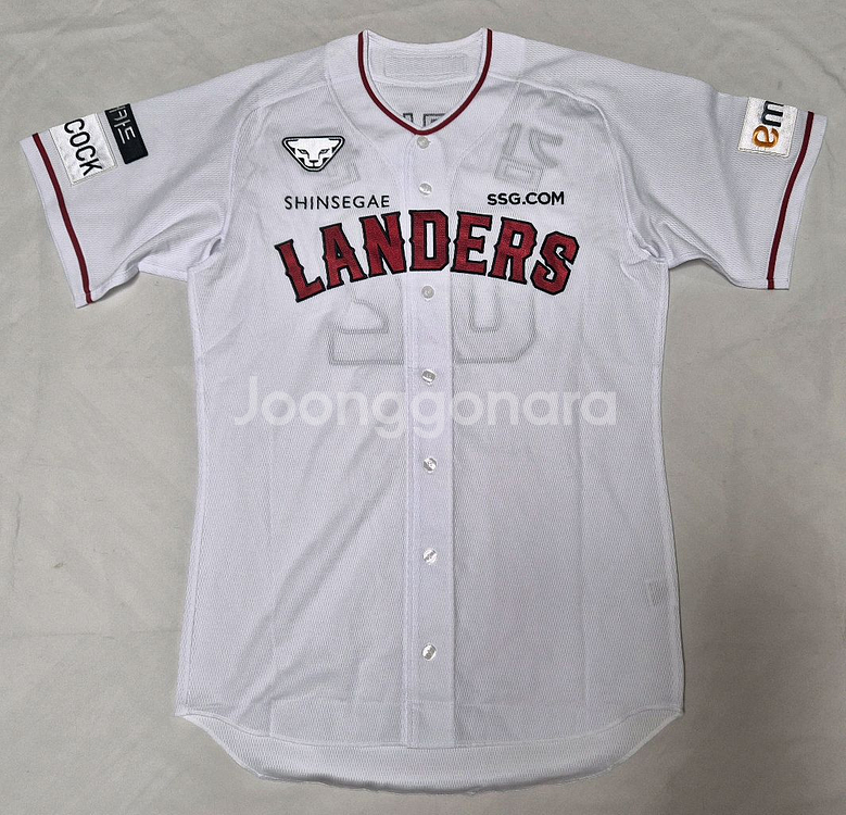 SSG 랜더스 홈 이석모 실착 유니폼 팝니다--0