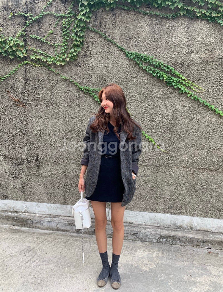 코드유 해리스트위드 자켓--3