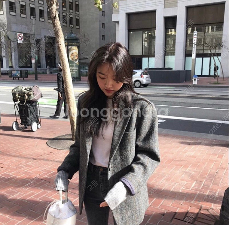 코드유 해리스트위드 자켓--1