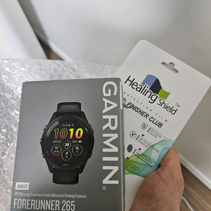 (미개봉 새상품) 가민 포러너 265 워치, 보호필름