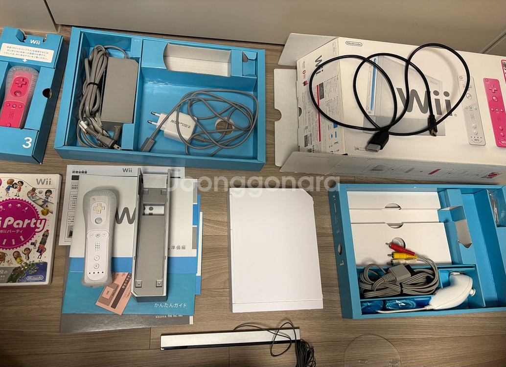 닌텐도 Wii 일판 순정 위파티 2인 셋(A-~B+급)--0