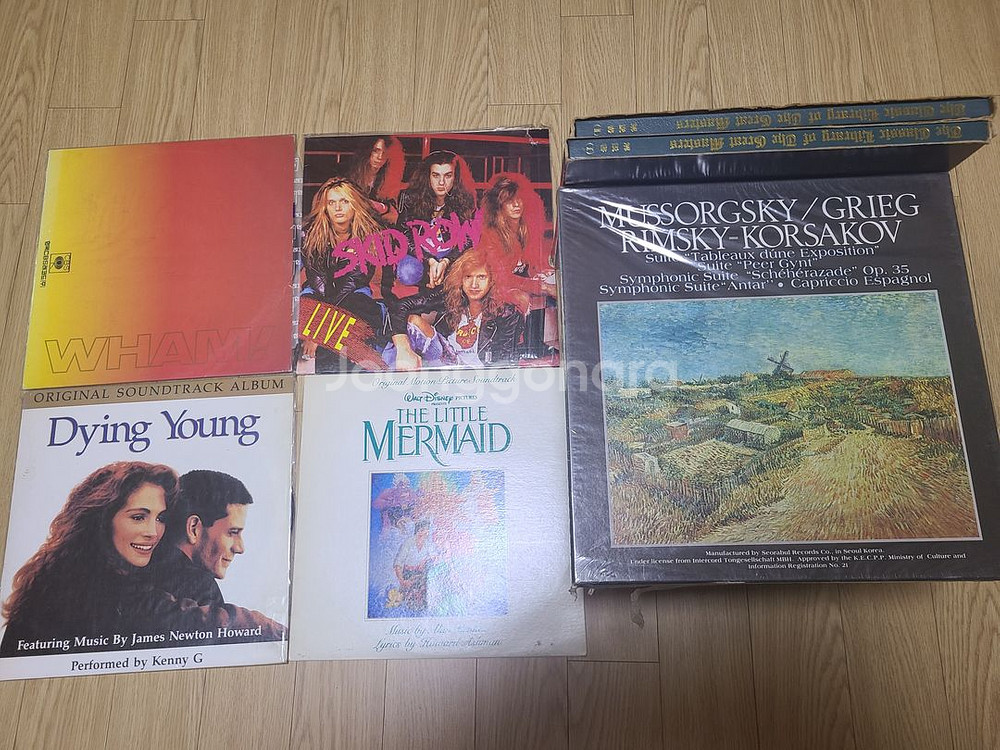 인터코드사(서라벌 레코드) 클래식 LP 전집(60장) + 해설서2권 + 서비스 기타LP4장--2