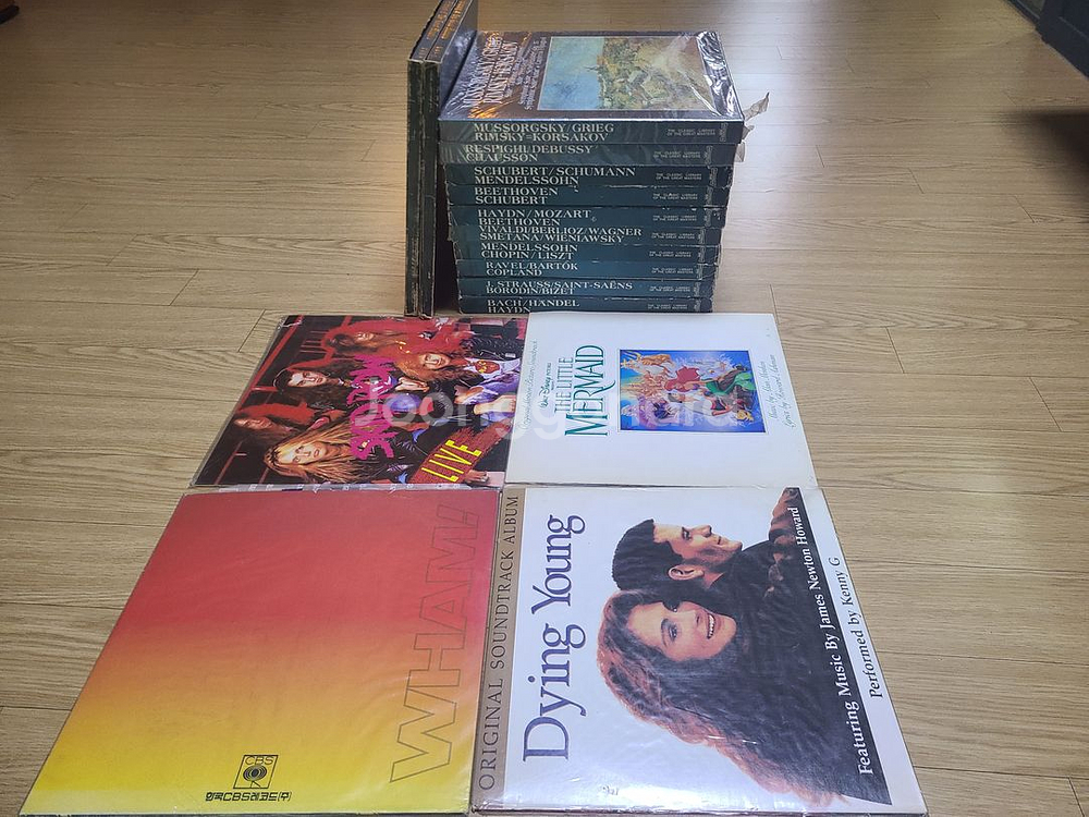 인터코드사(서라벌 레코드) 클래식 LP 전집(60장) + 해설서2권 + 서비스 기타LP4장--3
