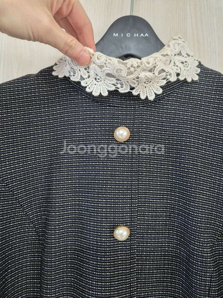 모조에스핀 레이스카라 원피스--1