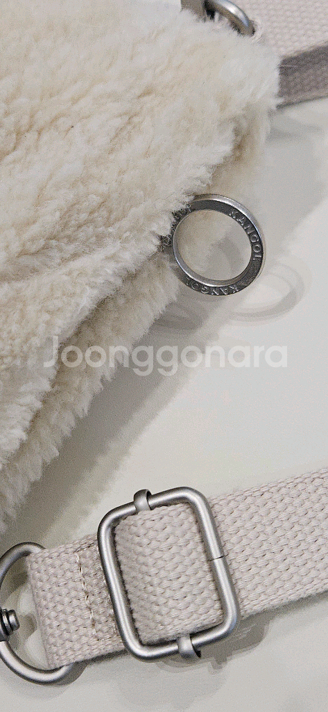 캉골 비숑 미니 크로스백 아이보리--6