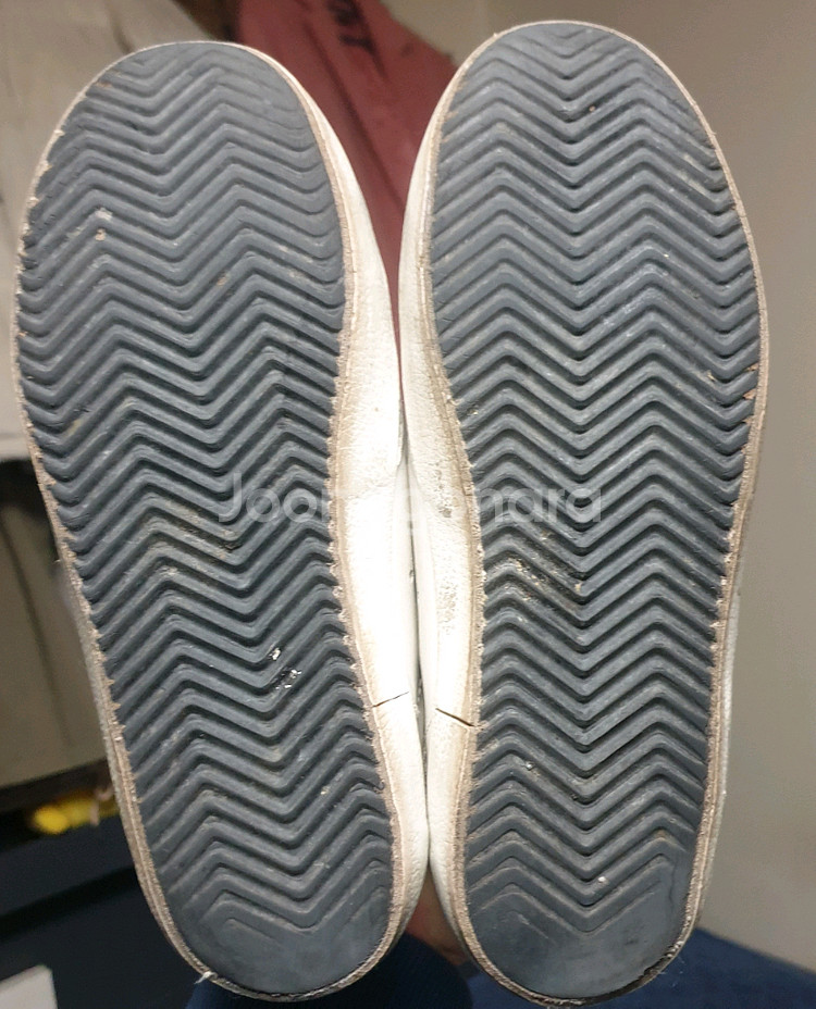 골든구스 슈퍼스타 실버탭 화이트 스니커즈 35 (225)--5