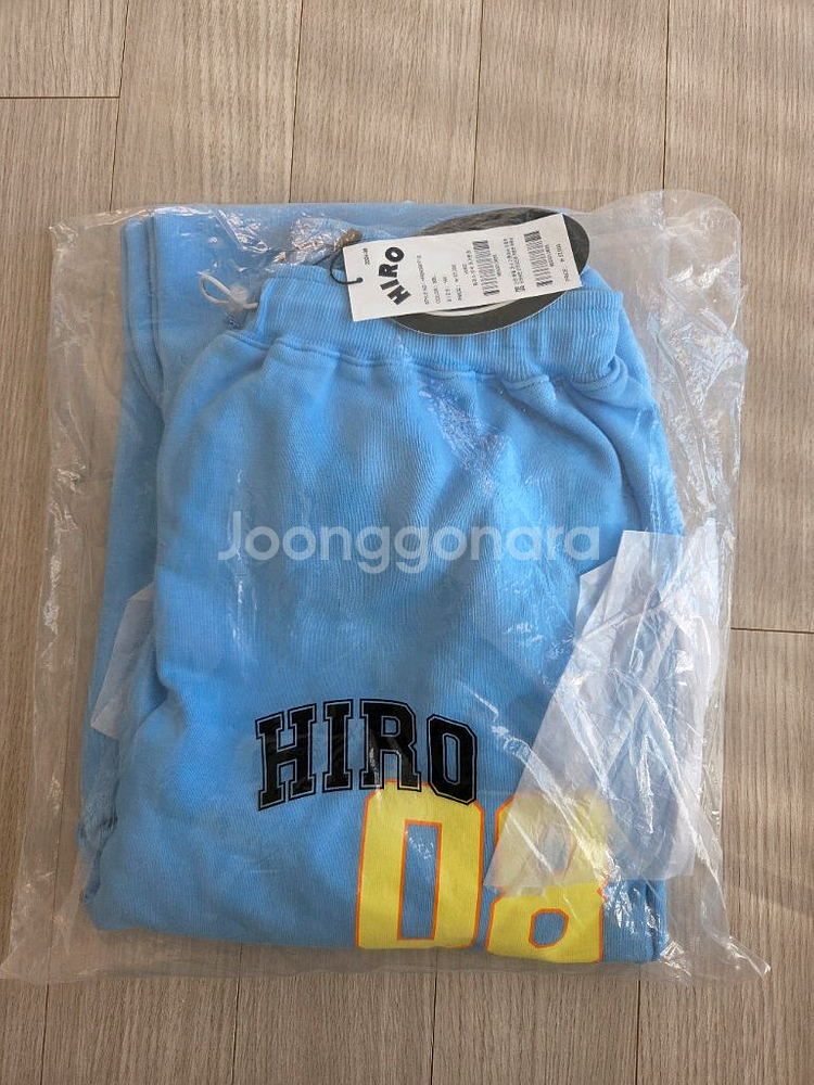 히로 캠퍼스 배색 조거팬츠 150--0