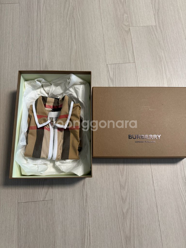 버버리 베이비 바디수트 6M--2