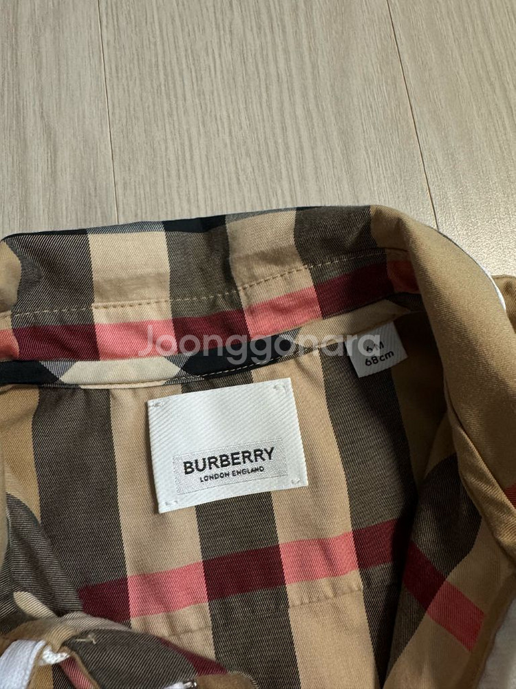 버버리 베이비 바디수트 6M--1