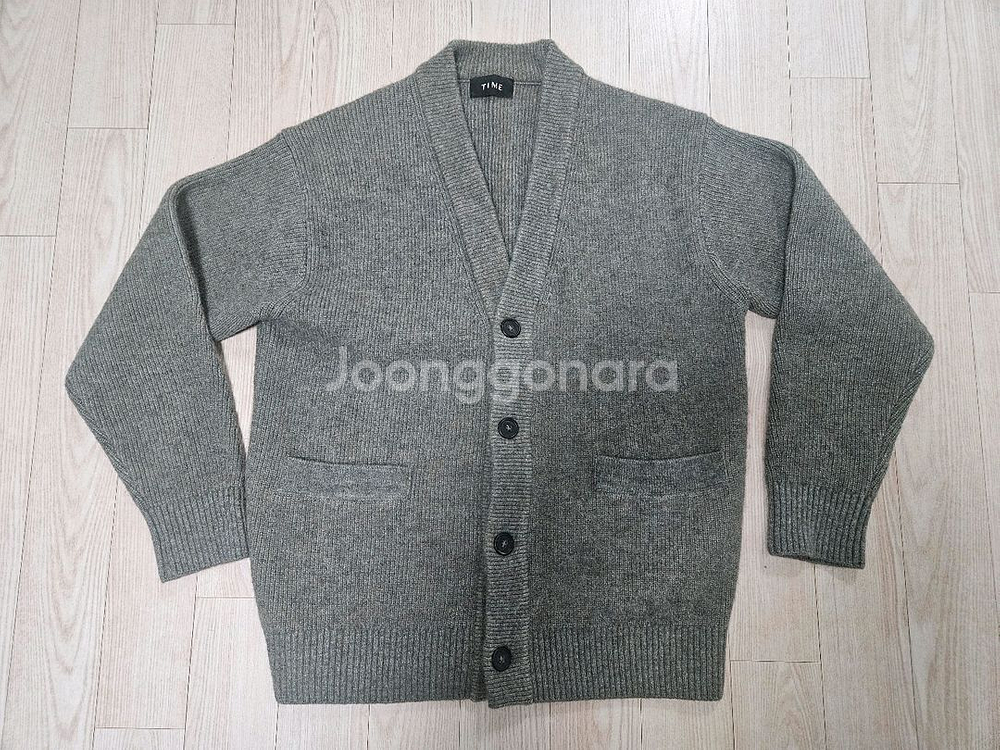 타임옴므 알파카 블렌드 가디건 팝니다--0