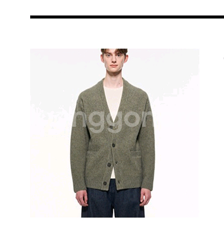 타임옴므 알파카 블렌드 가디건 팝니다--1