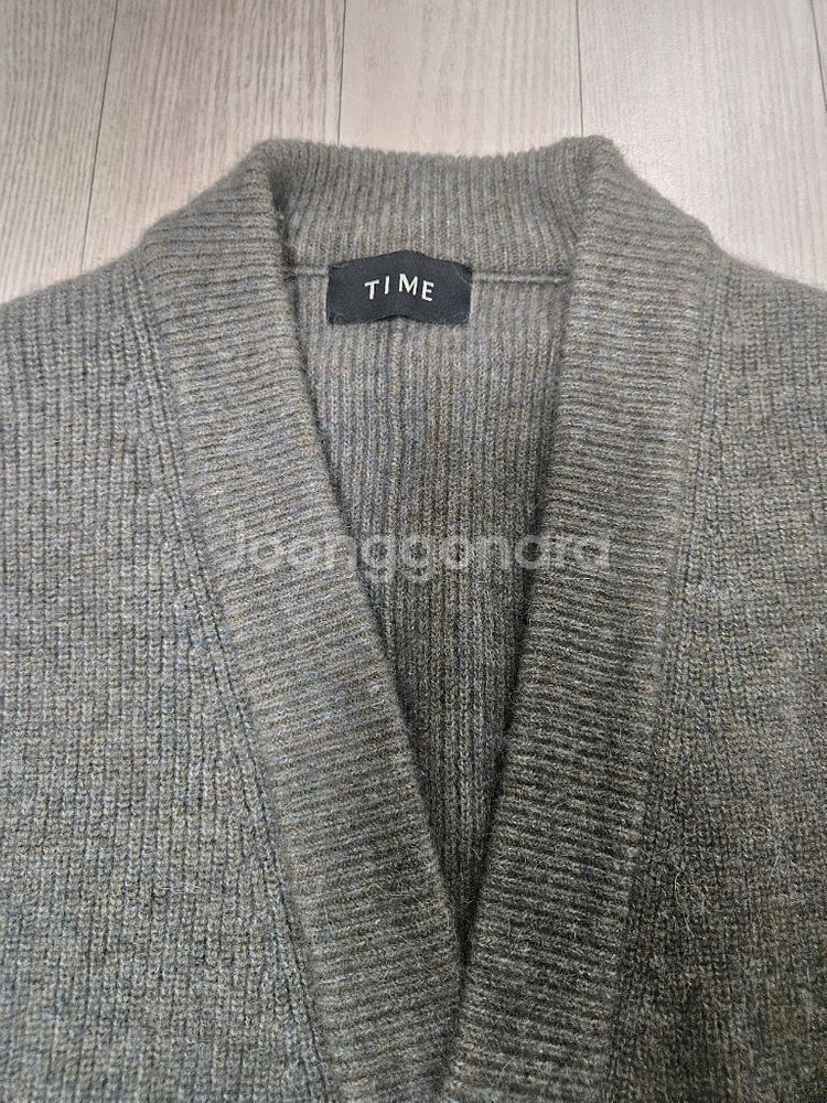 타임옴므 알파카 블렌드 가디건 팝니다--2