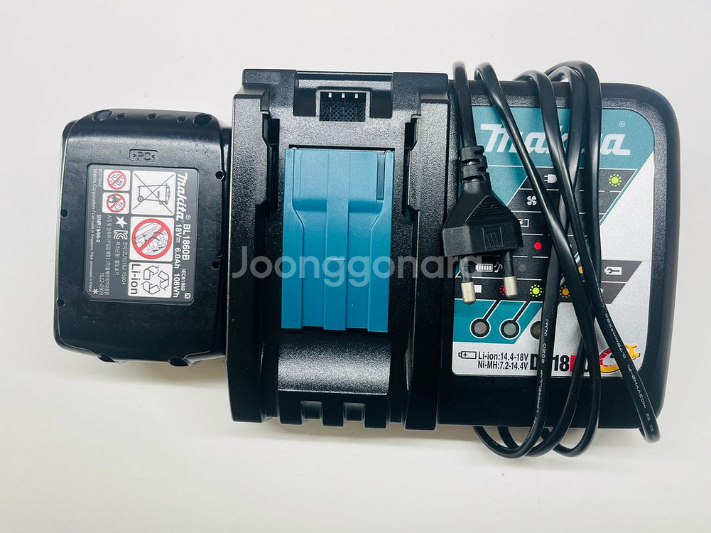 마끼다 bl1860b 배터리 & dc18rc 충전기--1