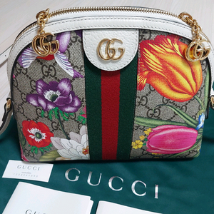 (정품)구찌 오피디아 플로라 돔 스몰 크로스백 499621