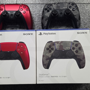 듀얼센스 카모,레드,충전거치대