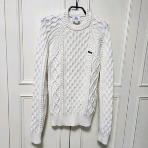 XS(90)라코스테 라이브 여성 케이블 니트 스웨터