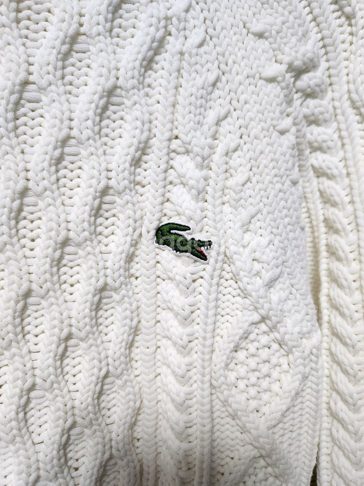 XS(90)라코스테 라이브 여성 케이블 니트 스웨터--3