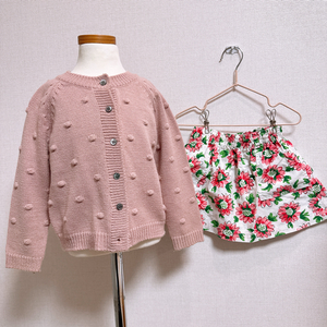 시호시재 가디건 S + 꽃패턴 스커트