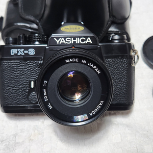 야시카fx-3, 야시카렌즈50/1:2.0, 케이스.