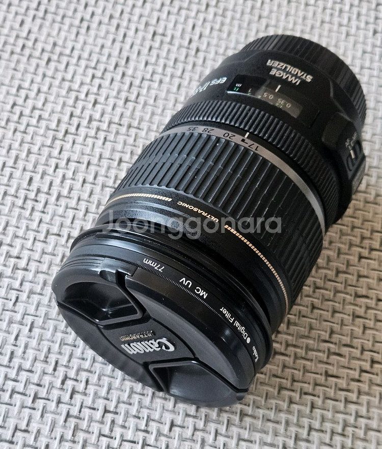 캐논 EF-S 17-55mm 축복렌즈 + 후드 + uv필터--2