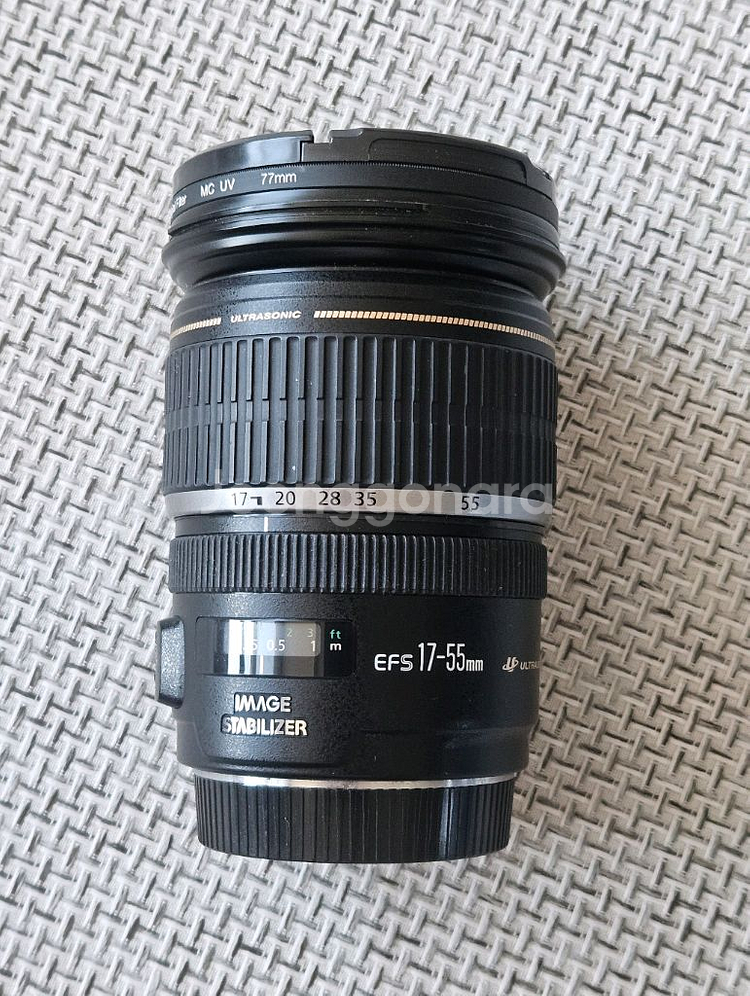 캐논 EF-S 17-55mm 축복렌즈 + 후드 + uv필터--1