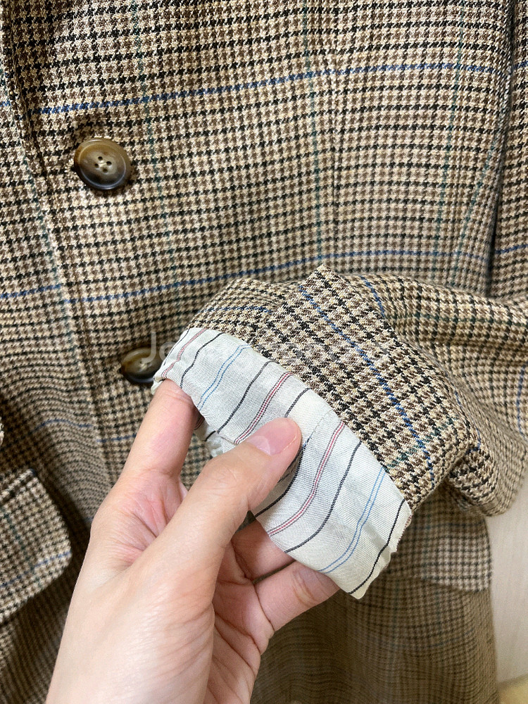 폴로 랄프로렌 여성 린넨 하운드투스 트위드 자켓 블레이저 수트--7