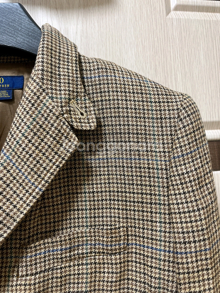 폴로 랄프로렌 여성 린넨 하운드투스 트위드 자켓 블레이저 수트--9