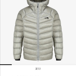 노스페이스 마테호른 다운 경량패딩 라이트그레이 XL