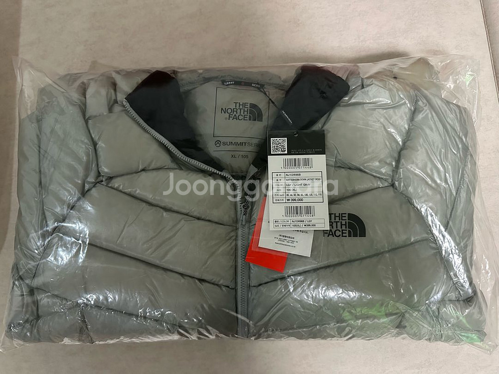노스페이스 마테호른 다운 경량패딩 라이트그레이 XL--1
