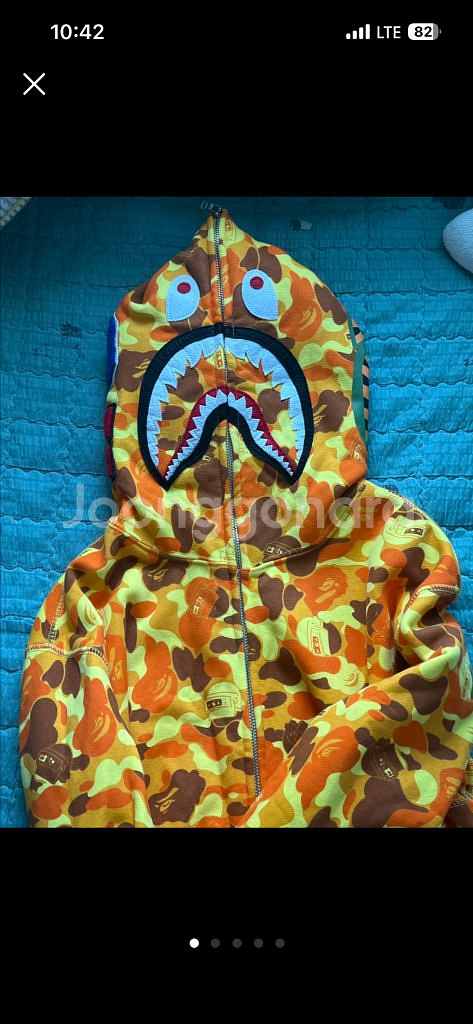 베이프 샤크 후드집업--0