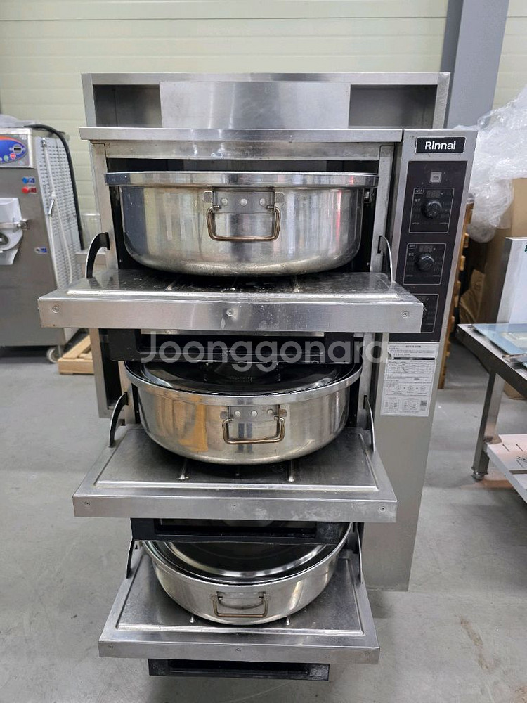 린나이 업소용 3단 가스 밥솥 취반기--1