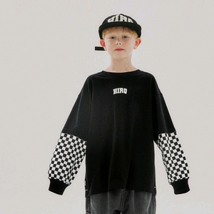 히로 체커 레이어드 블랙 130&데미지데님 흑청 120 일괄