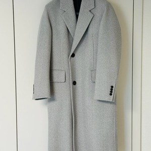 솔리드 옴므 캐시미어 블렌드 핸드메이드 오버핏 코트