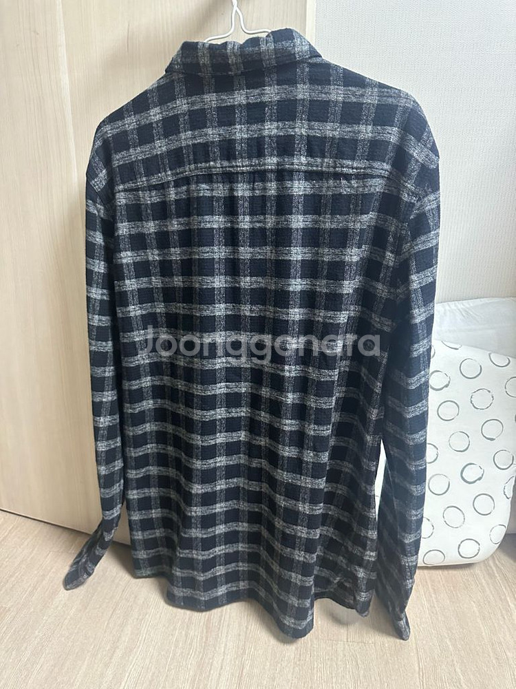 올세인츠 체크 남방 셔츠 블랙--2