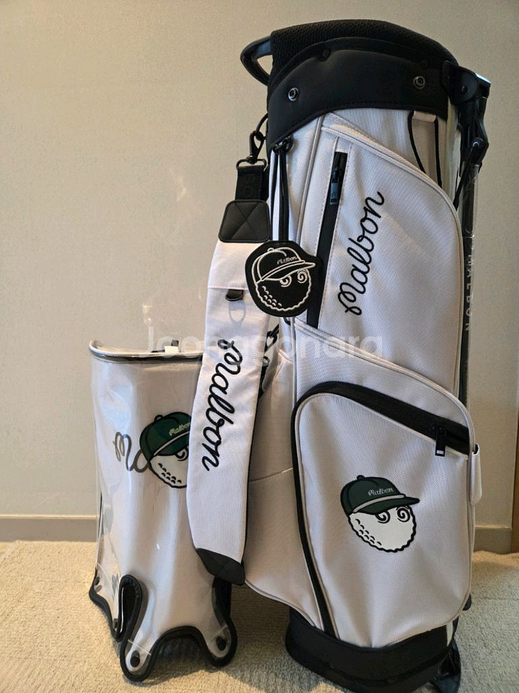 국내당일발송 말본골프백 캐디백 경량 화이트--0