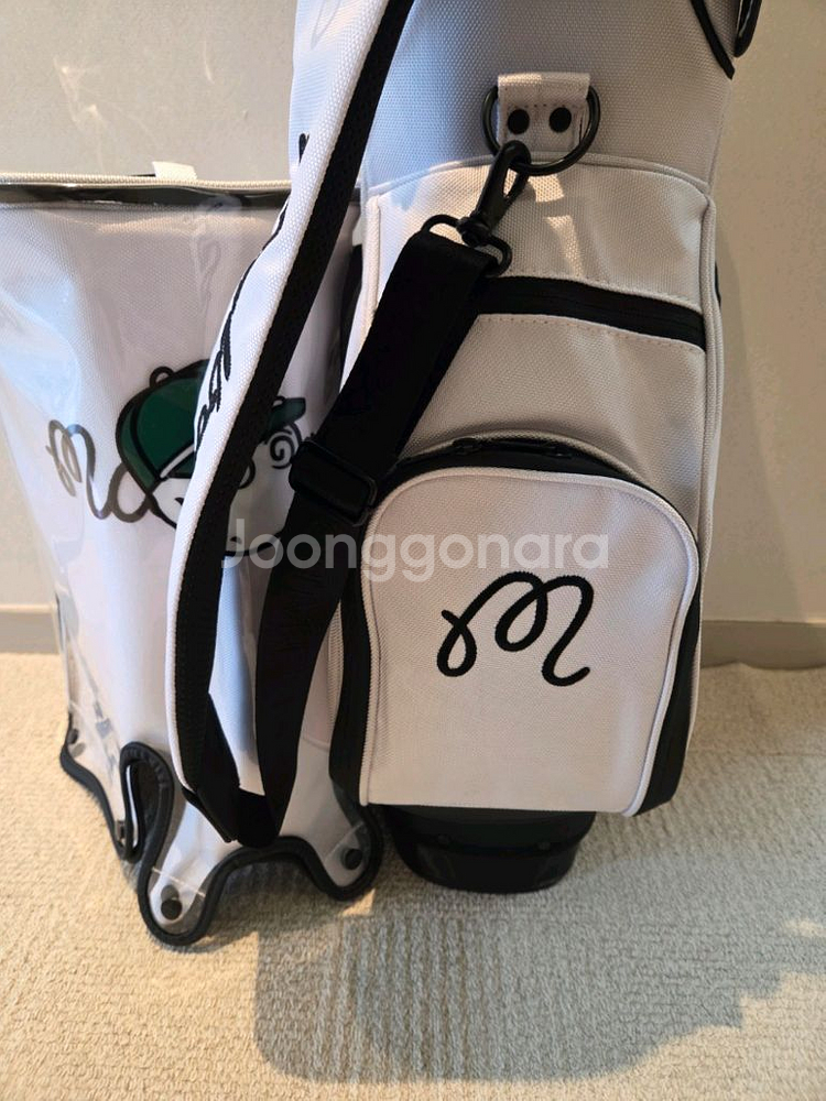 국내당일발송 말본골프백 캐디백 경량 화이트--3