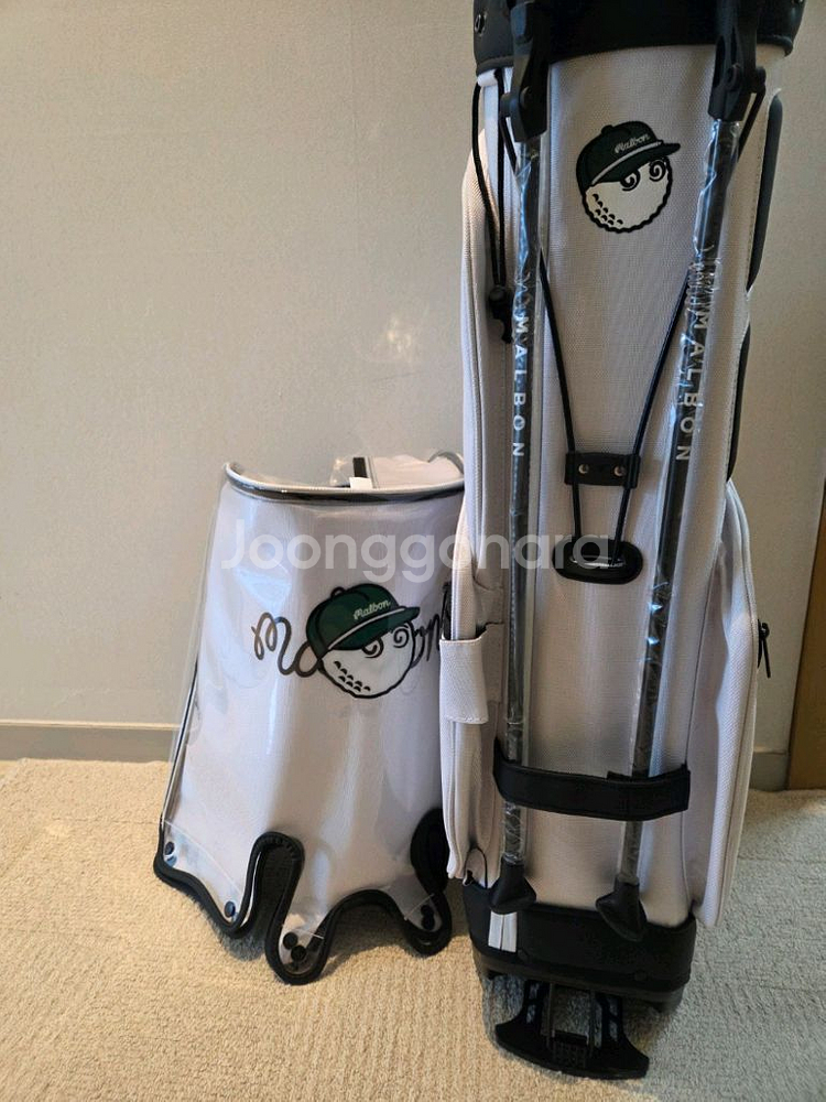 국내당일발송 말본골프백 캐디백 경량 화이트--5