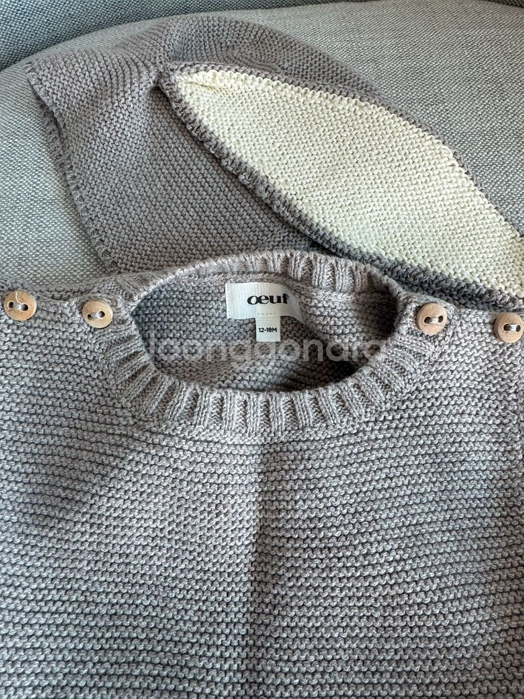 우프 토끼 니트 세트 12-18M--2