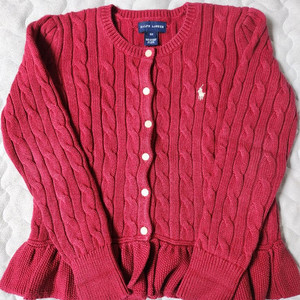 폴로 랄프로렌 여아 케이블 니트 가디건 120사이즈(6~7세)