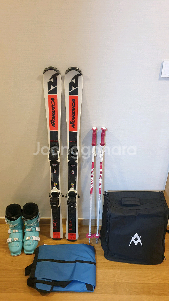 주니어 아동 스키(120cm, 225mm) 풀세트--0