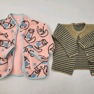 여아 밀리밤후리스&가디건 120일괄