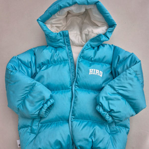 히로 블랭크 후드 다운 민트 130 택포