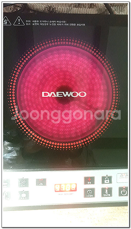 대우 전기레인지(핫플레이트)--5