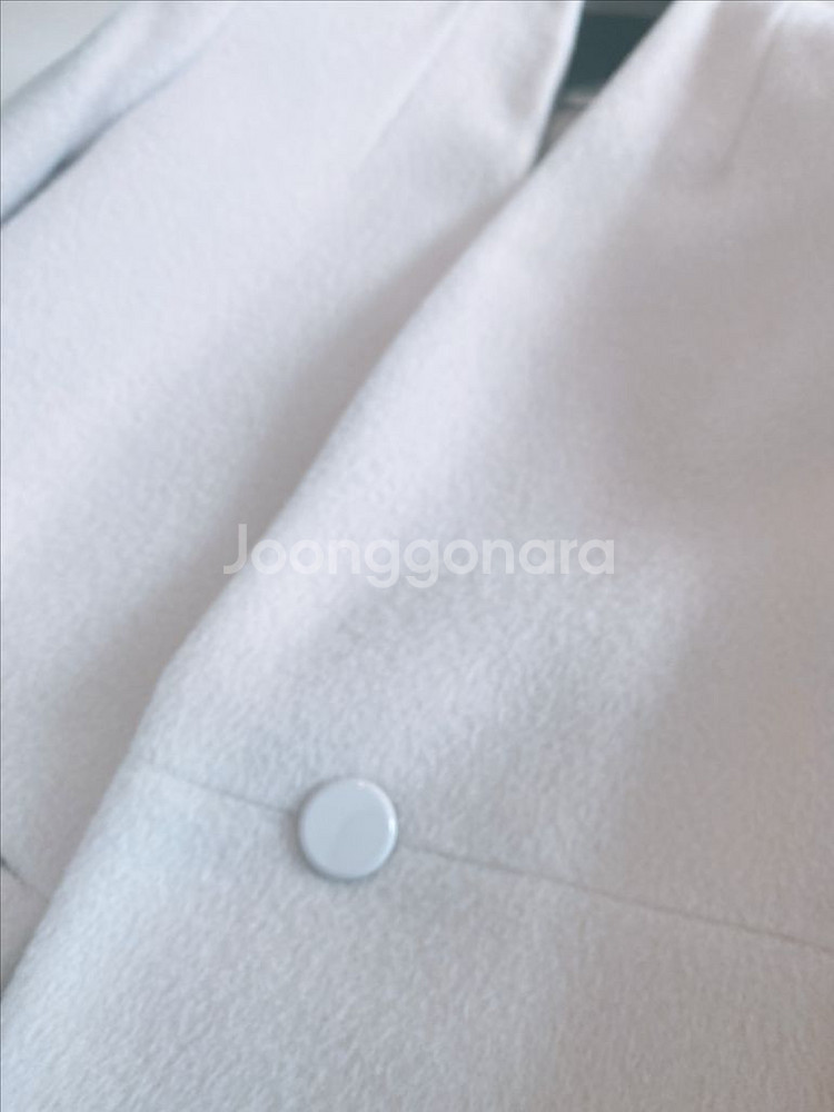 단아한 겨울코트) 모조에스핀 연핑크 울코트 55--2