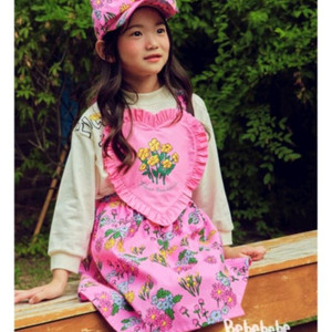 베베베베 가든 원피스xl +모자 프리사이즈