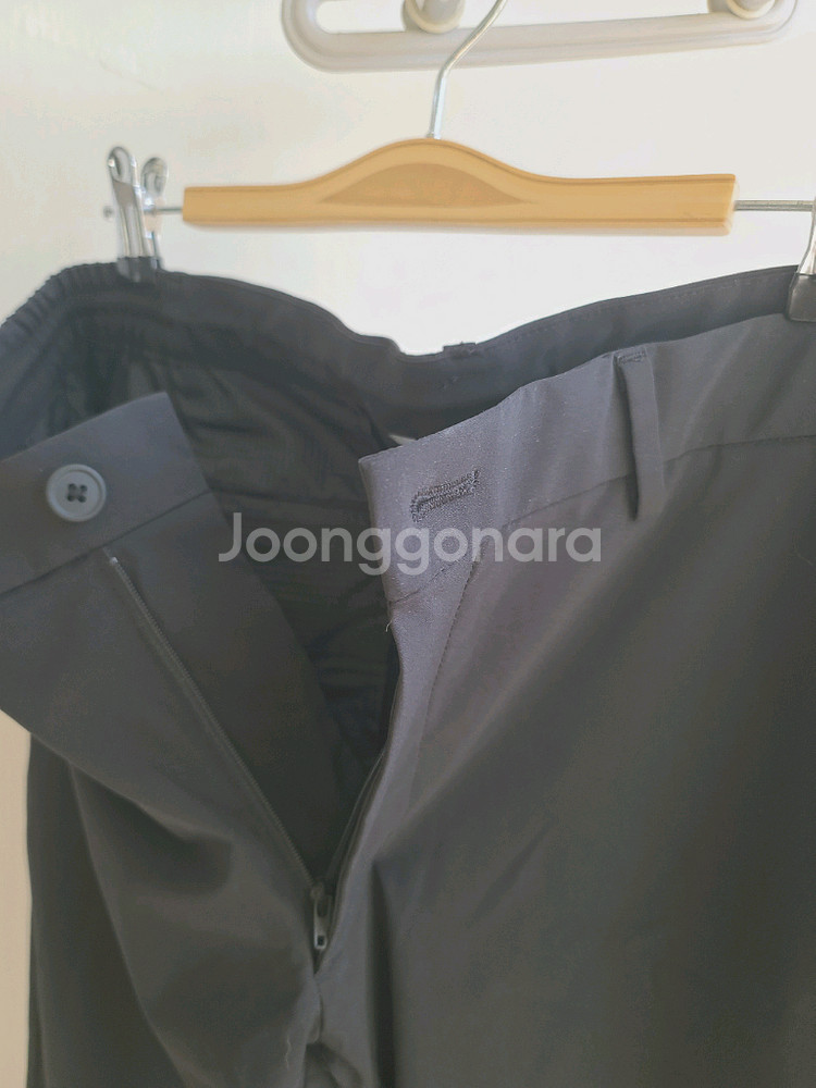 유니클로 x 띠어리 theory 남성 블랙 이지팬츠 봄여름 드라이 기능 바지 L / 무신사 시리즈 에피그램--5