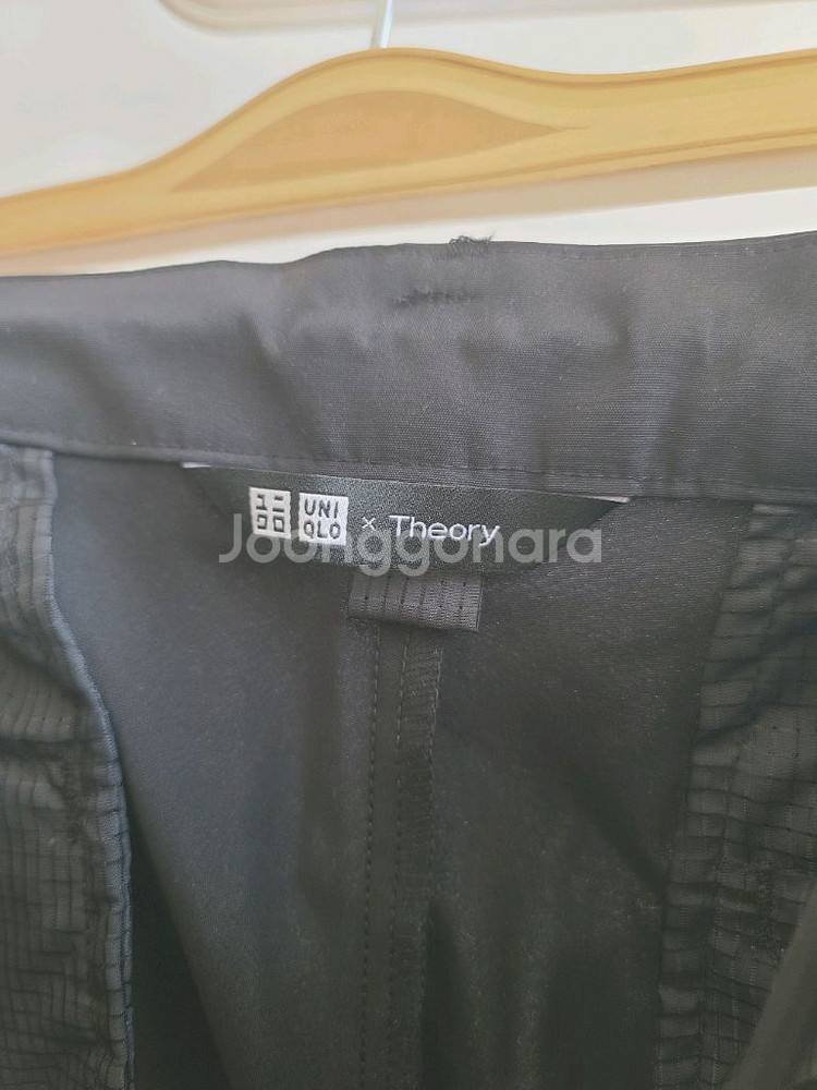유니클로 x 띠어리 theory 남성 블랙 이지팬츠 봄여름 드라이 기능 바지 L / 무신사 시리즈 에피그램--6