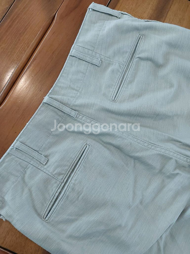 무신사 무탠다드 백사틴 오피서 치노 팬츠 베이지 28인치--5