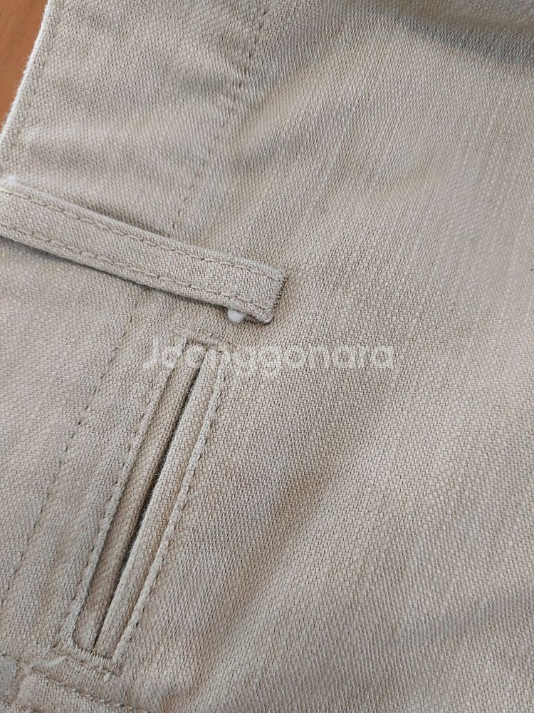 무신사 무탠다드 백사틴 오피서 치노 팬츠 베이지 28인치--8